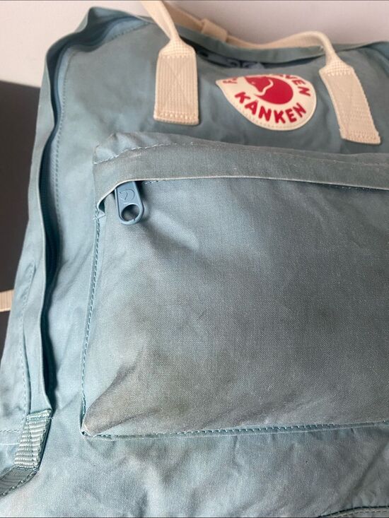 Rare Fjallraven Classic Kånken Sky Blue Backpack Laptop Pocket Everyday School main image 12